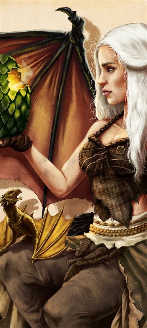 1080x2400 Resolution game of thrones, art, emilia clarke 1080x2400 Resolution Wallpaper ...