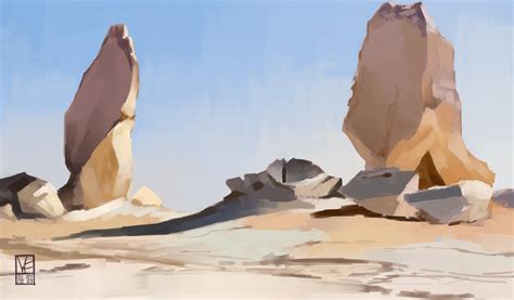 Desert rocks study by WhimsicalFishy on DeviantArt