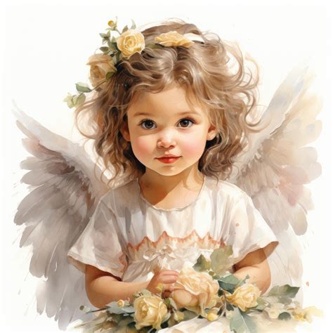 Baby Angels Watercolor Clipart Angel Babies Png Bundle - Etsy in 2023 | Watercolor angel, Angel ...