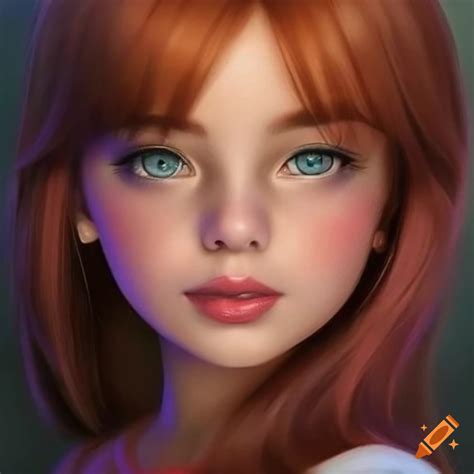 Realistic portrait of mabel pines from gravity falls on Craiyon
