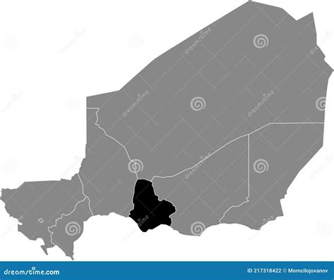 Location Map of the Maradi Region of Niger Stock Vector - Illustration ...