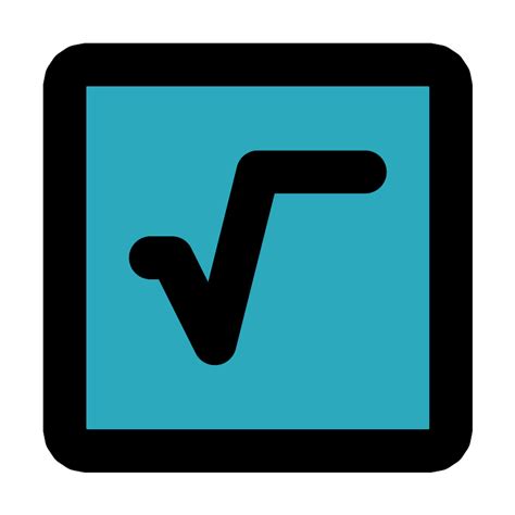 Square Root Square Vector SVG Icon - SVG Repo