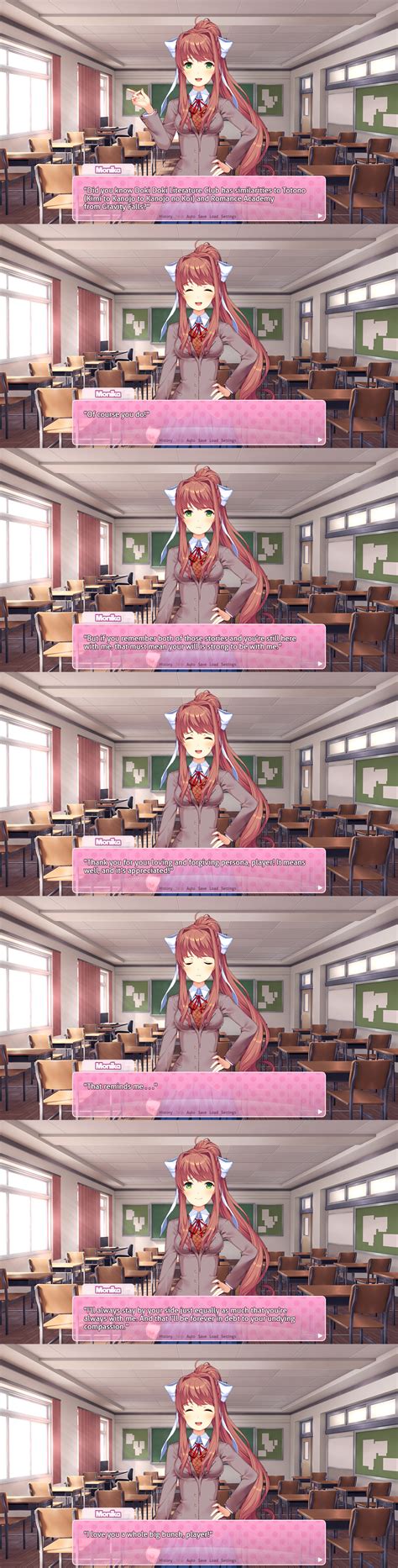 A Very Wholesome Message From Monika : r/DDLC