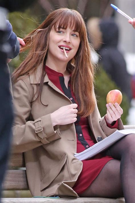 DAKOTA JOHNSON on the Set of ‘Fifty Shades Darker’ in Vancouver 03/14 ...