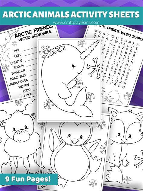 Arctic Coloring Pages For Kids - Craft Play Learn