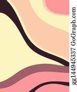 4 Abstract Modern Template With Nude Neutral Tones Clip Art | Royalty ...