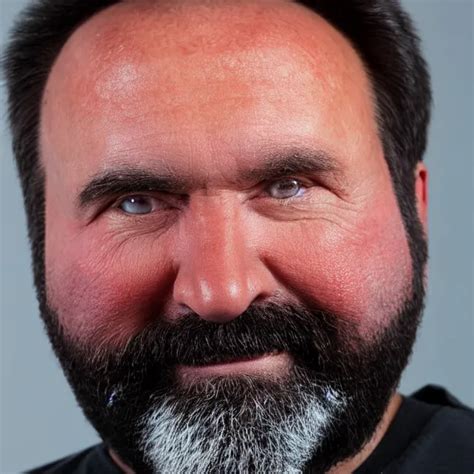 extreme close up photo of billy mays taken with a 1 2 | Stable Diffusion | OpenArt