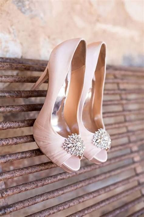 Blush pink pep toe bridal shoes | Pink wedding ideas | Confetti.co.uk Blush Pink Wedding Shoes ...