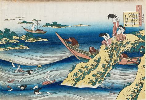 KATSUSHIKA HOKUSAI (1760-1849) POEM BY SANGI NO TAKAMURA | EDO PERIOD, 19TH CENTURY | Private ...