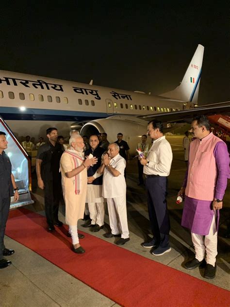 PM Narendra Modi arrives on two-day visit to Gujarat | DeshGujarat