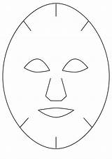 Full Face Mask Printable Outline sketch template