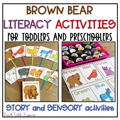 Brown Bear Brown Bear Activities for Toddlers and Preschoolers - Teach ...