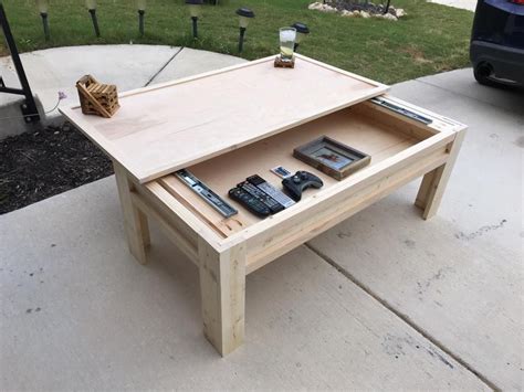 Diy Coffee Table With Storage Plans | DIY