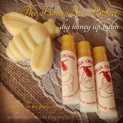 Stella Crown Natural Cosmetics: diy honey lip balm- The HoneyBee Project