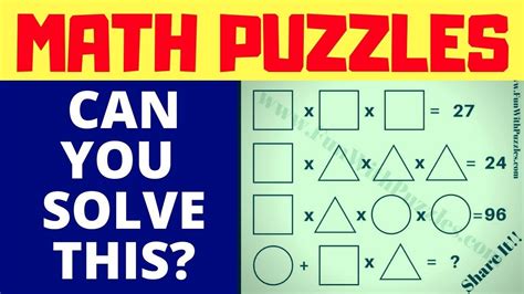 Tricky Math Riddles With Pictures And Answers | Riddle Quiz