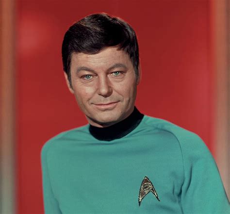 DeForest Kelley (1920-1999) as 'Dr. Leonard "Bones" McCoy' in Star Trek ...