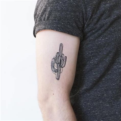 Saguaro Cactus | Small tattoos for guys, Small wrist tattoos, Small tattoos