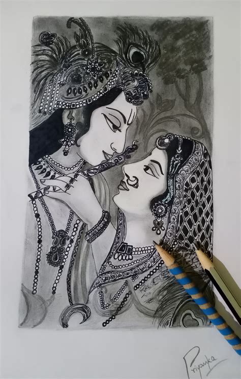 Lord Krishna : Pencil sketch | Mandala design art, Boho art drawings ...