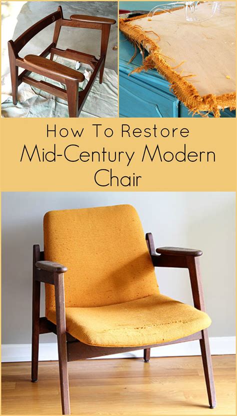 Mid century modern chair restoration – Artofit