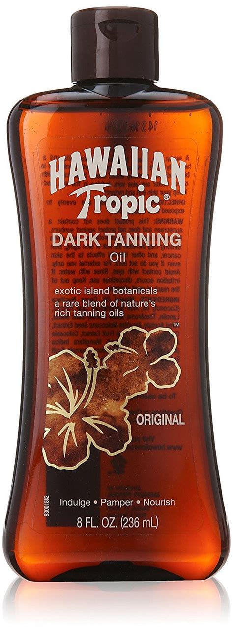 Hawaiian Tropic Dark Tanning Oil Original 8 oz No SPF - Walmart.com ...