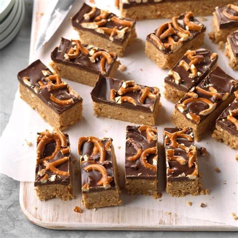 Peanut Butter Pretzel Bars Recipe | Taste of Home