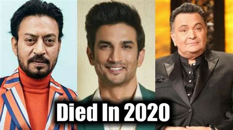 Top 10 Bollywood Actors Passed Away In 2020 - YouTube