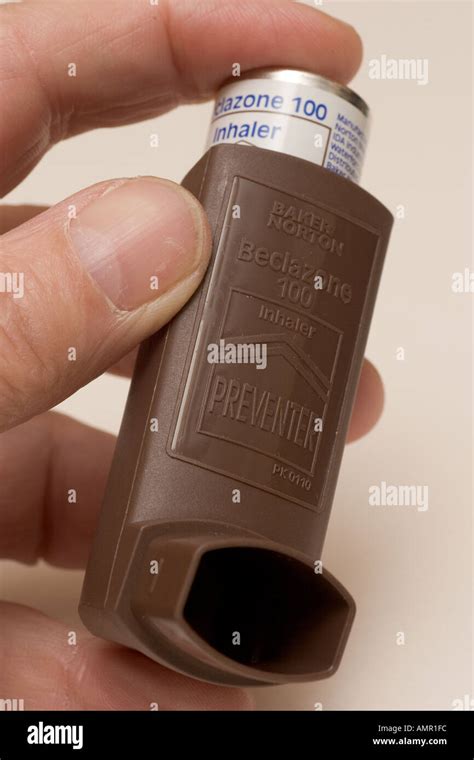 Becotide preventer Asthma inhaler Stock Photo - Alamy