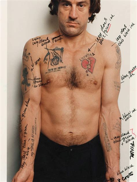 Martin Scorsese’s notes on Robert De Niro’s tattoos in Cape Fear - Ruby Soho Art Print | Robert ...