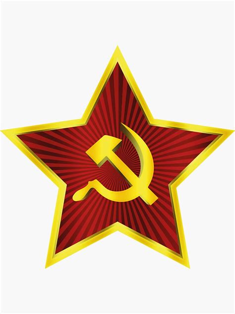 "Communist Star Flag 3D" Sticker for Sale by Chocodole | Redbubble