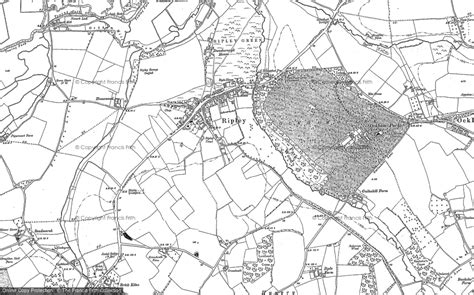 Historic Ordnance Survey Map of Ripley, 1895 - Francis Frith