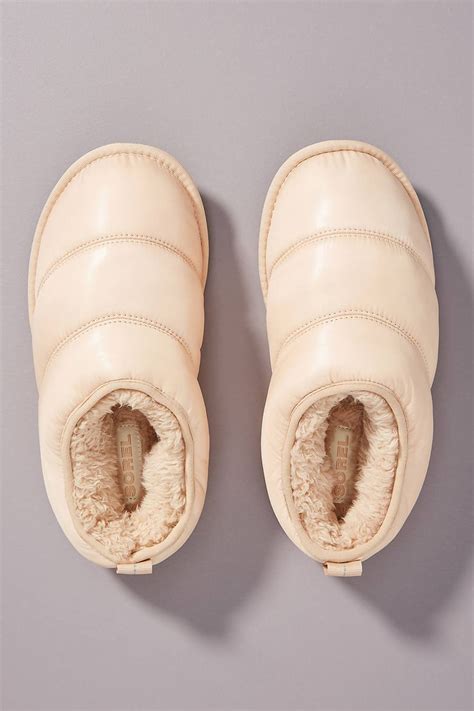 Cozy Beige Slip-On Slippers by Sorel