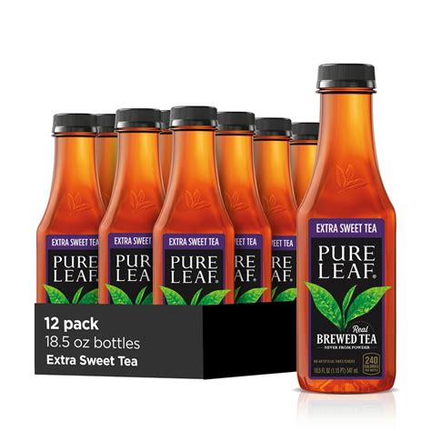 (12 Bottles) Pure Leaf Extra Sweet Iced Tea, 18.5 fl oz - Walmart.com - Walmart.com