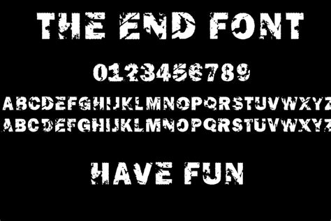 The End Font | Robert Friedrich | FontSpace