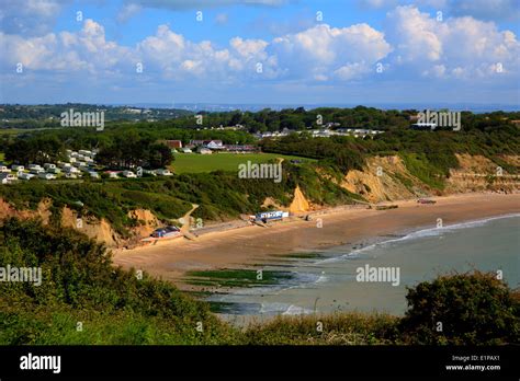 Whitecliff Bay beach near Bembridge east Isle of Wight Stock Photo - Alamy