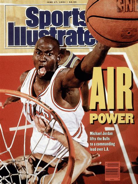 Chicago Bulls Michael Jordan, 1991 Nba Finals Sports Illustrated Cover ...