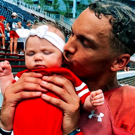 Desmond Ridder on being a girl dad ️ | quarterback, Cincinnati Bearcats football | "She's No. 1 ...