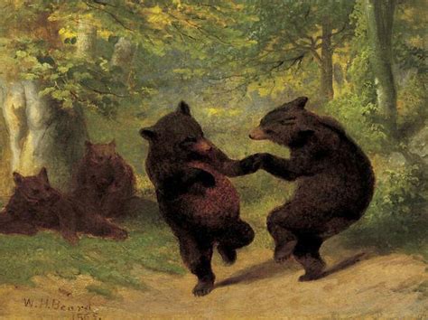 Dancing Bears ~ artist William Holbrook Bearden, c.1865 Beard was a 19th century artist known ...