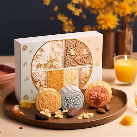 Premium Photo | Mooncakes Mid autumn festival