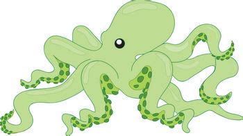 Green octopus clipart - Clipartix