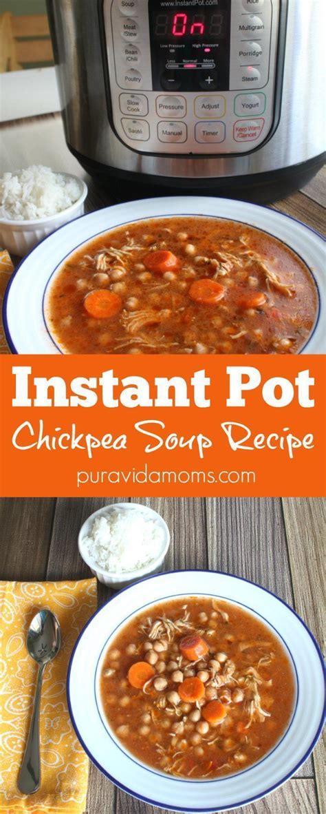 instant pot recipe for Costa Rican style chicken garbanzo bean soup ...