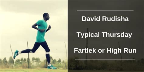 David Rudisha Training: Typical Thursday (Base Period) - SweatElite