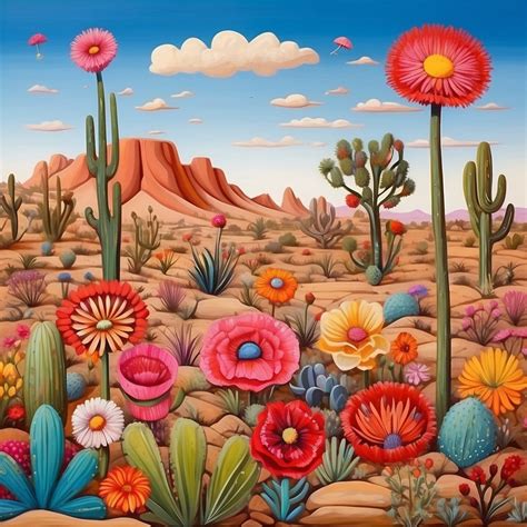 Desert Landscape Art Illustration Free Stock Photo - Public Domain Pictures