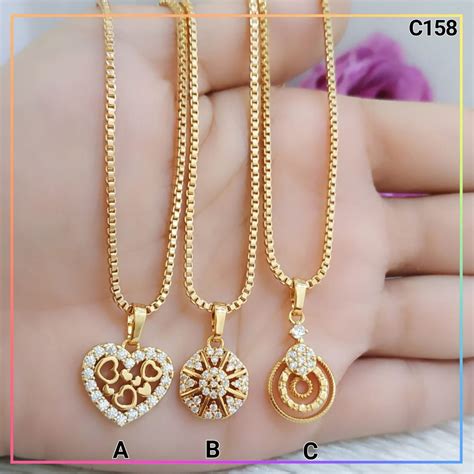 Kalung xuping kalung dewasa itali permata lapis emas gold C158 | Shopee Indonesia