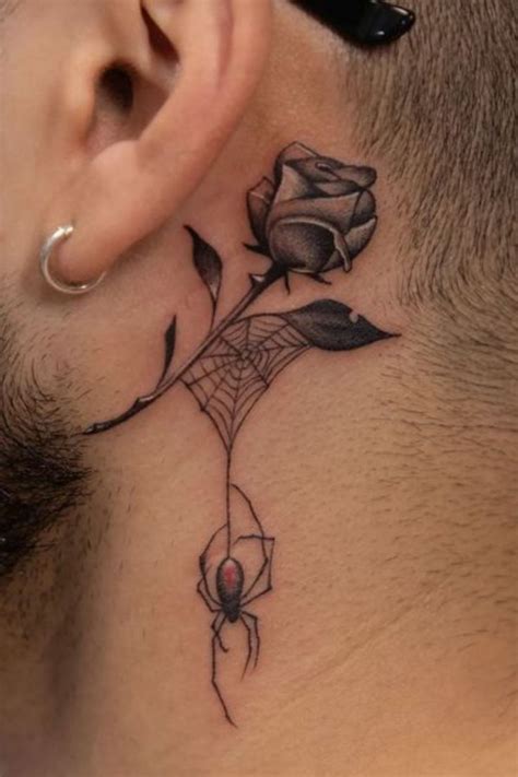 Top 20 Spider Neck Tattoo Designs To Follow | Neck tattoo, Small neck tattoos, Best neck tattoos