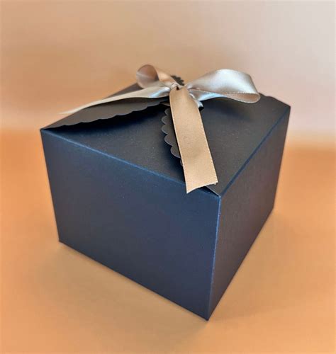 20 Boxes Black Party Favor Box With Satin Ribbon - Etsy