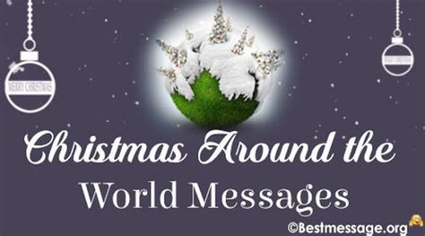 Christmas Around the World Wishes Messages, Quotes