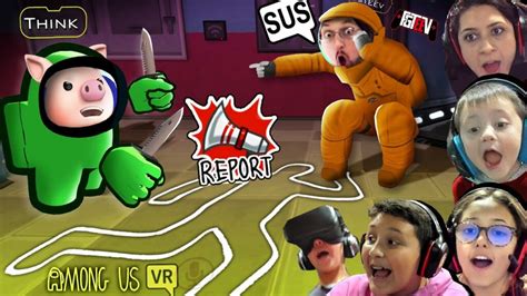 AMONG US in VR CHAT! Virtual Reality is SUS! (FGTeeV 1st Person ...