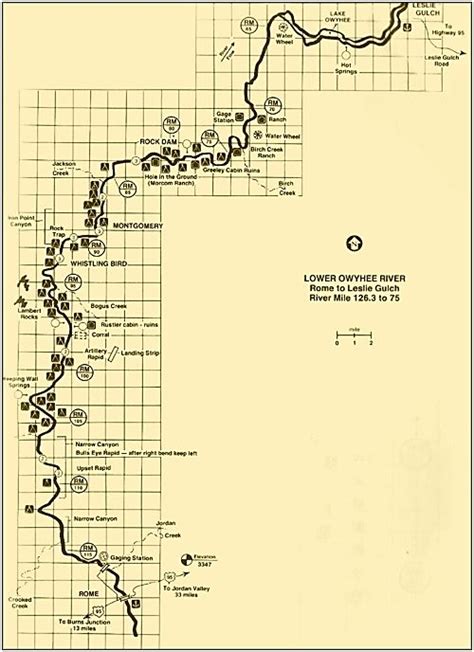 Owyhee River Fishing Map | Owyhee River Rafting Map | Fishing maps, Whitewater rafting, Whitewater