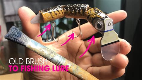 DIY lure from old paint brush – How To Make Topwater Lure Fishing experience - POBSE