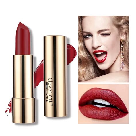 Lip Makeup Lipstick Matte and Moisturizer Waterproof Velvet Matte Lip Sitck-in Lipstick from ...